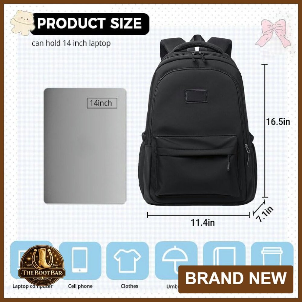 Large Laptop Backpack Waterproof Lightweight Trav… - image 3